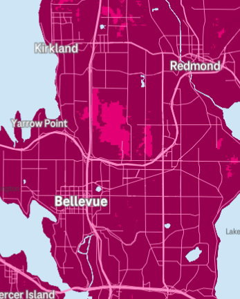 T-Mobile 5G coverage in the Innovation Triangle